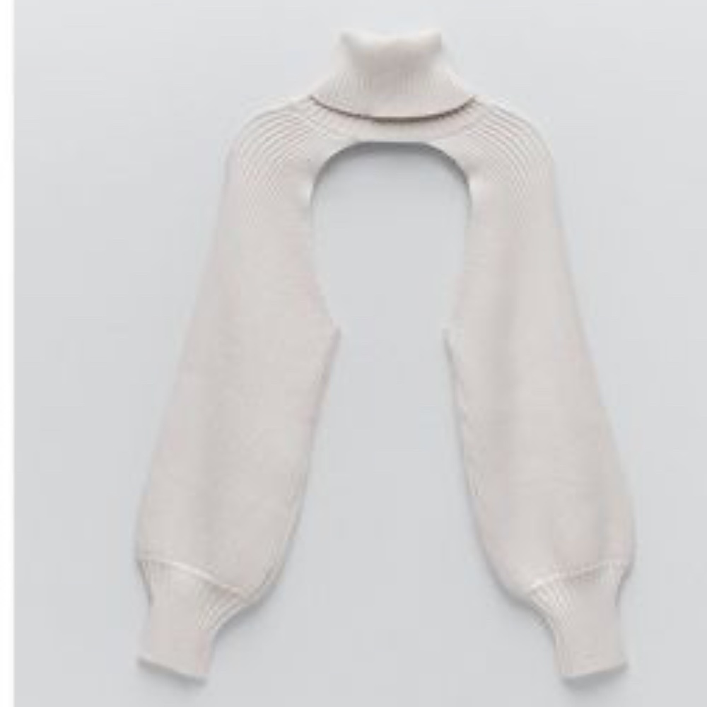 Zara, Turtleneck Sleeve Scarf Sweater Arm Warmer